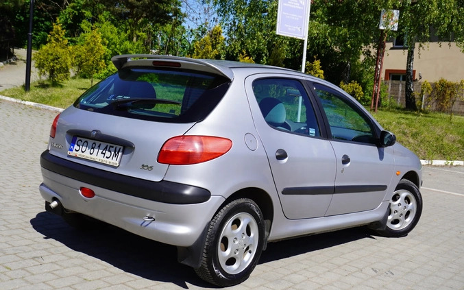 Peugeot 206 cena 4999 przebieg: 81000, rok produkcji 1999 z Katowice małe 277
